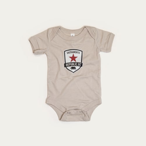 SRFC Primary Crest Onesie - Bone (6-12 mo)
