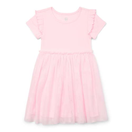 Wonder Nation Toddler Girls Short Sleeve Woven Dress, Sizes 12 Months-5T