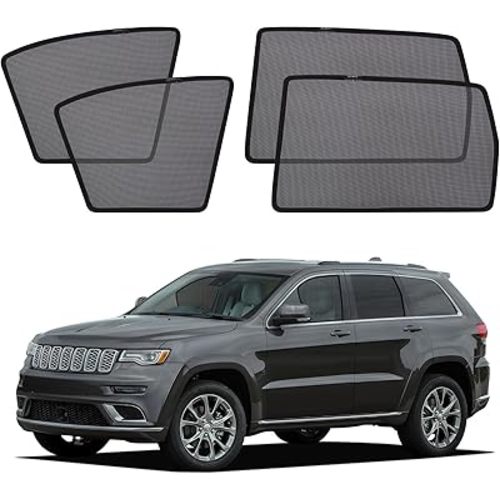 XCBYT Car Window Shades for 2014-2020 Grand Cherokee Sun Shade for Car Baby Side Window with Breathable Mesh Blocking 99% UV Glare and Privacy Protection for Safe Driving