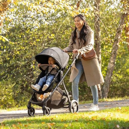 Evenflo Shyft Intuiti Travel System with Revolve180 LiteMax NXT Rotational Infant Car Seat (Fossil Gray)