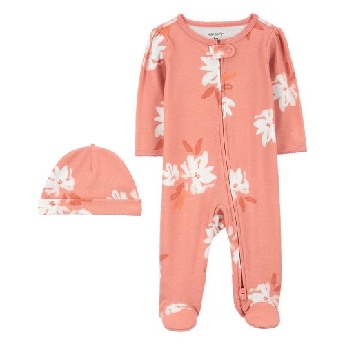 Baby 2-Piece Floral Sleep & Play & Cap Set - Carter's | Carter's