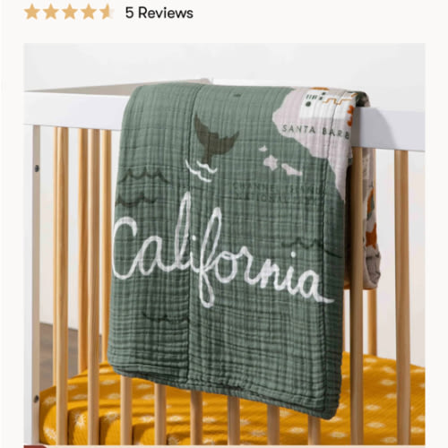 Babyletto Quilt in 3-Layer GOTS Certified Organic Muslin Cotton