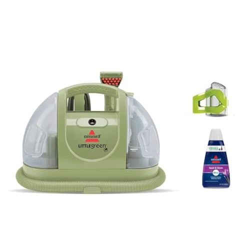 BISSELL Little Green Multi-Purpose Portable Carpet and Upholstery Cleaner, Car and Auto Detailer, with Exclusive Specialty Tools, Green, 1400B