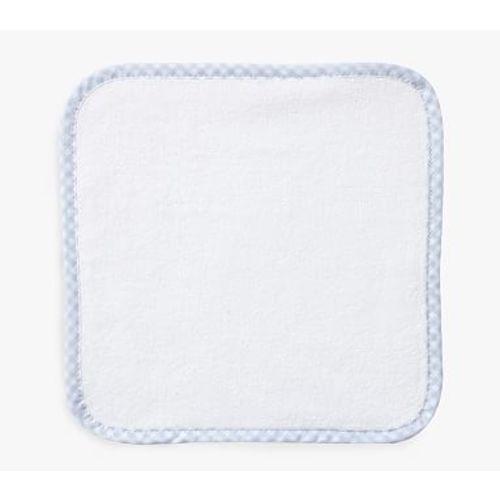 Gingham Washcloths, Set of 3, Light Blue
