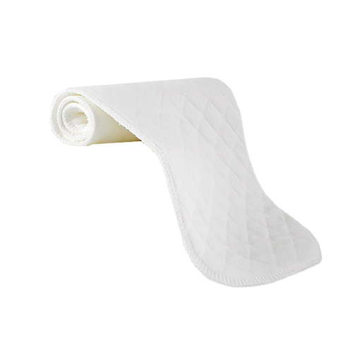 Ikeay Cotton Baby 3 Layer Washable Cloth Soft Flat Fold Cloth For Babies Baby Burp Cloths Reusable For Newborn Babies Toddlers Three-layer diaper large size 46*17cm white 10pc