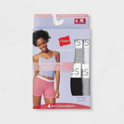 Hanes Women’s Premium Mid-Thigh Briefs