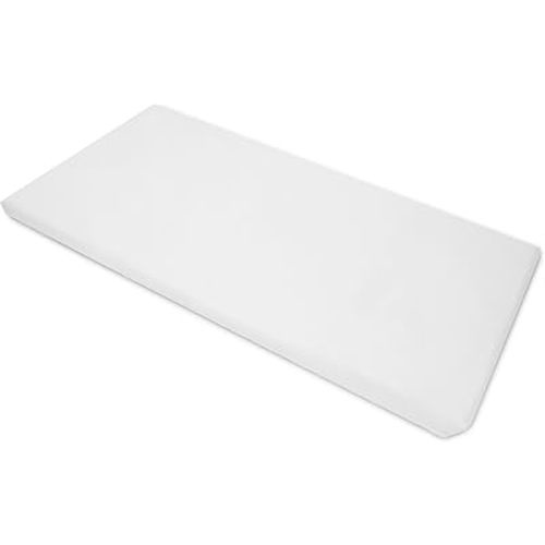 American Baby Company 100% Cotton Percale Fitted Nap Mat Sheet with Elastic Corners, 24" x 48" x 4" - Soft & Breathable Rest Mat Sheet or Nap Mat Cover for Daycare, Kindergarten & Preschool, White