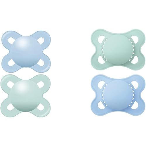 MAM Original Start Matte Newborn Baby Pacifier, Best Pacifier for Breastfed Babies & Original Matte Baby Pacifier, Nipple Shape Helps Promote Healthy Oral Development, Sterilizer Case
