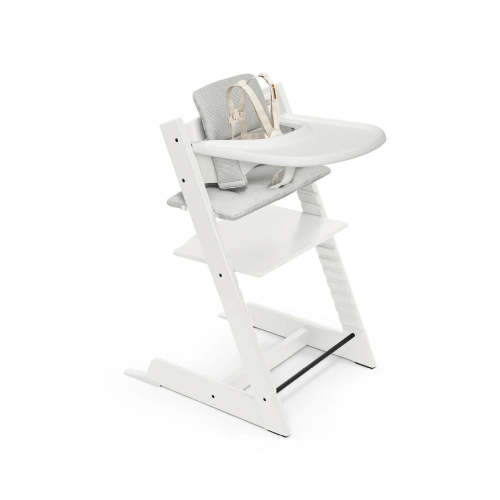 Tripp Trapp High Chair V2 Complete - White / Nordic Grey