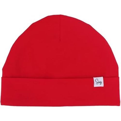 Jersey Beanie Hat for Newborn Baby Boys Girls Silky Satin Lined Hats Bonnet Toddler Infant Little Kids Beanies Caps