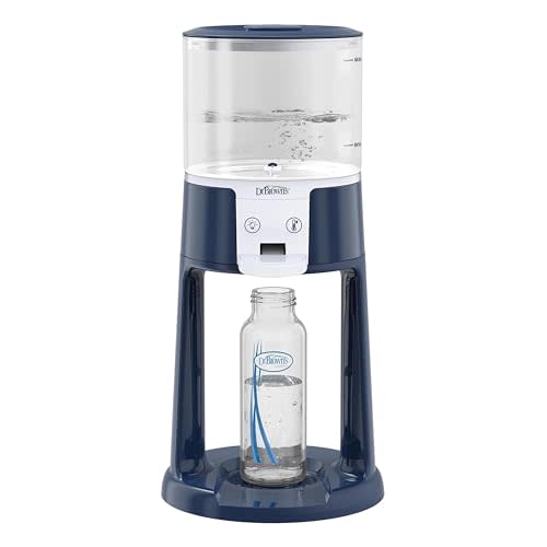 Dr. Brown's Insta-Prep Warm Water Dispenser to Instantly Prepare Baby’s Formula Bottle,Large Capacity Glass Tank with 3 Temperature Settings,Blue