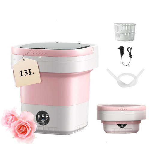 Daretodo Portable Washing Machine, 13L High-Capacity for Underwear, Baby Clothes and Socks,Complimentary drain basket and drain pipe,for family, apartment, travel, dormitory