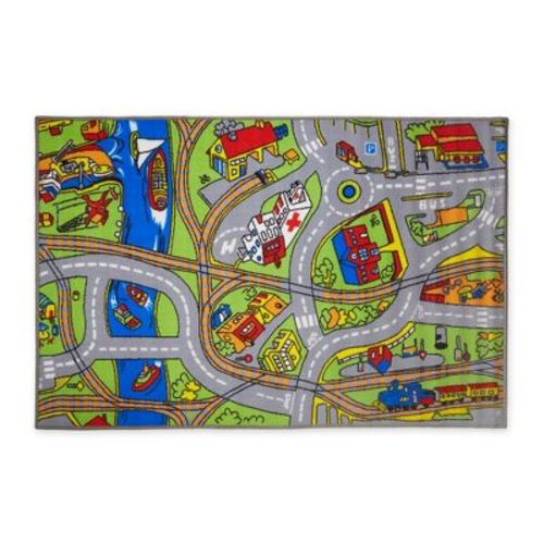 Design Imports Kids Play Rug Street Map 40x60