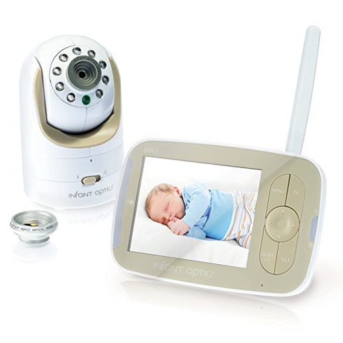 Amazon.com: Infant Optics DXR-8 480p Video Baby Monitor, Non-WiFi Hack-Proof FHSS Connection, Interchangeable Lenses, Pan Tilt Zoom, LED Sound Bar, Night Vision, and Two-way Talk, low battery : Baby