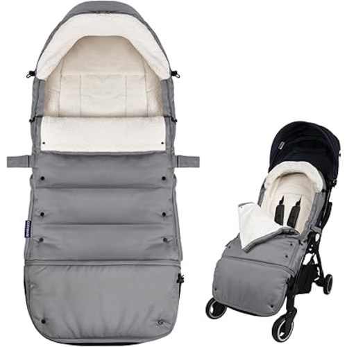 Universal, Weather-Proof, Warm Stroller Footmuff | Extendable Winter Cover | Adjustable Buckle | Stroller Bunting Bag | CosyDiary Stroller Accessories | Stroller Cover