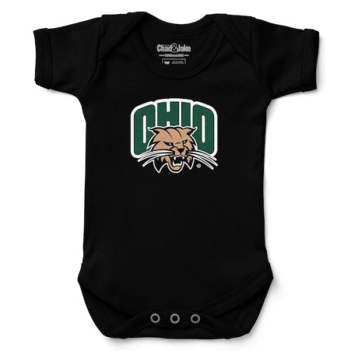 Ohio Bobcats Chad & Jake Newborn & Infant Logo Bodysuit - Black