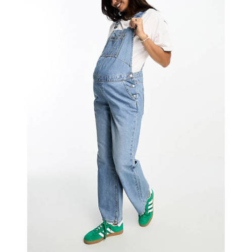 ASOS DESIGN Maternity Denim Overalls