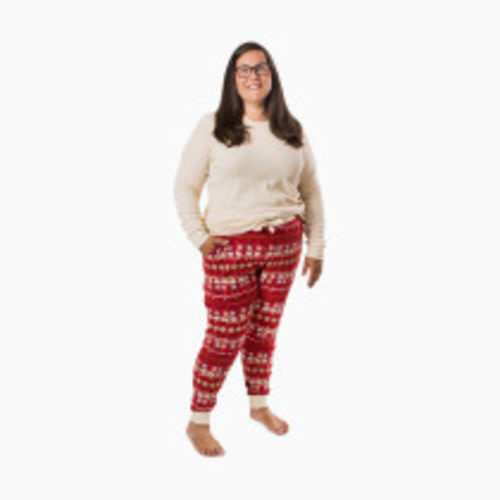 Burt's Bees Baby Womens Hot Cocoa Fair Isle Matching Family Pajama Set - Hot Cocoa, Large