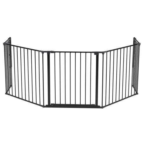 BabyDan Flex Hearth Gate Extra Large 35.4-109.5", Black