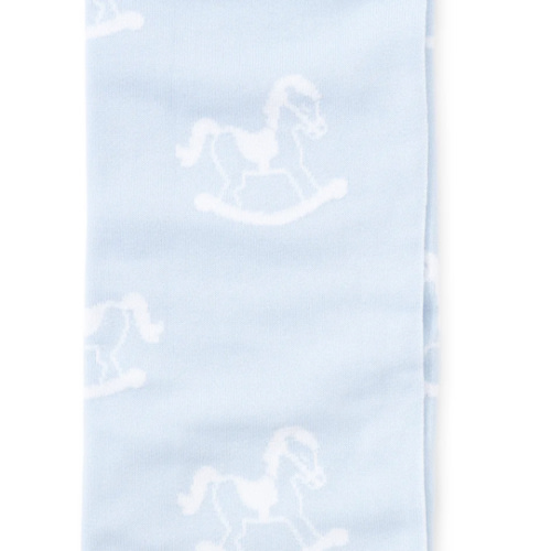 Blue Rocker Knit Novelty Blanket