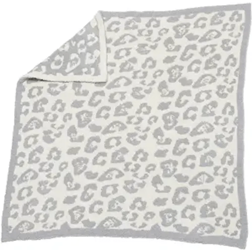 Barefoot Dreams CozyChic in The Wild Baby Blanket, Ocean/Cream