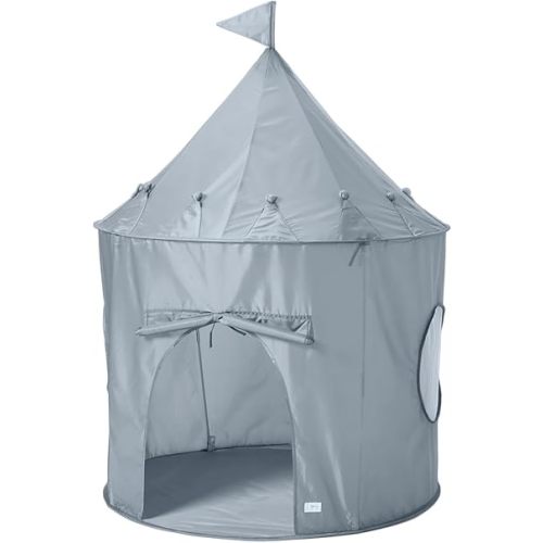 3 Sprouts Kids Play Tent - Sustainable Recycled Fabric – Fun Spacious Childs Playhouse for Indoor Games for Boys & Girls - Durable Fort Pop Up House for Toddlers & Children Age 3-10 - Blue