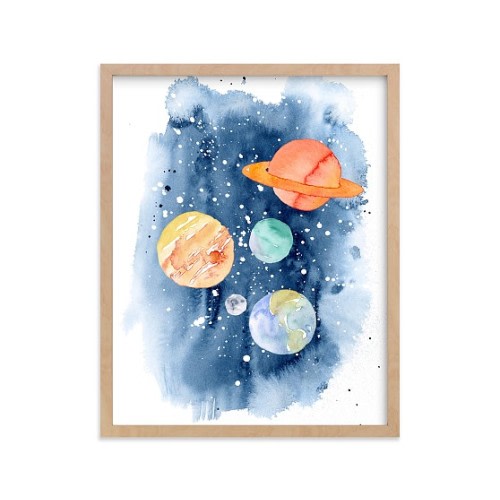 Minted® Planetary Adventure Wall Art by Katrina Pete | Pottery Barn Kids