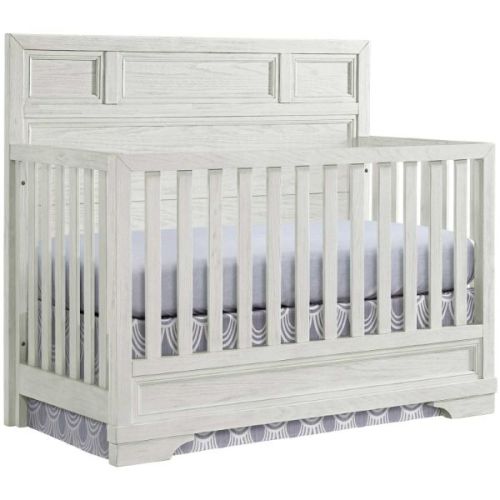 Foundry White Flat Convertible Crib