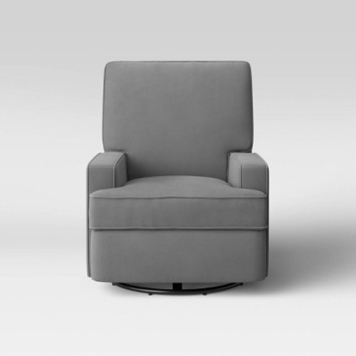 Baby Relax Addison Swivel Gliding Recliner, Color: Gray