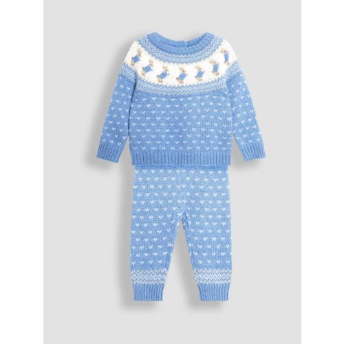 Blue Peter Rabbit Fairisle Pattern Baby Knit Set