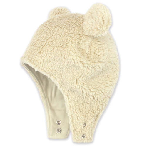 Furry Bear Hat - Oat by Zutano Baby