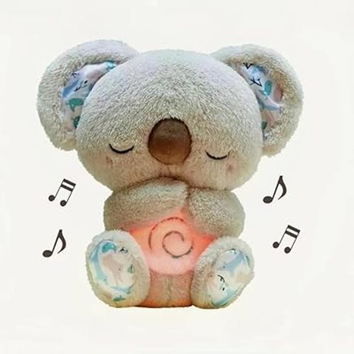 Soothing Breathing Stuffed Animal for Anxiety Adults and Kids, Portable Plush Baby Toy Anxiety Relief Koala, Mushplushies Breathing Animals Anxiety Bear, Birthday Easter Valentines Day Gifts for Kids
