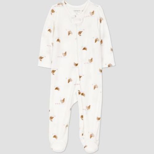 Carter's Just One You® Baby Girls' Chicken Comfy Soft Sleep N' Play - Ivory 3M