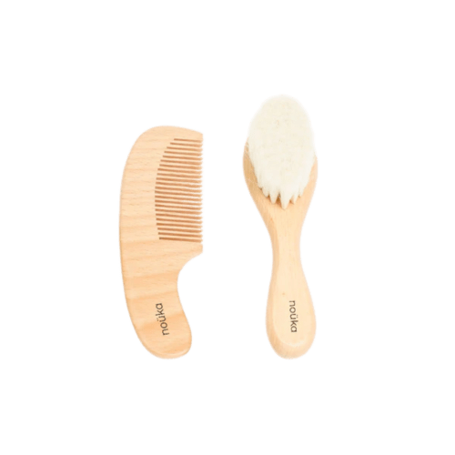 NOÜKA Wooden Brush and Comb Set