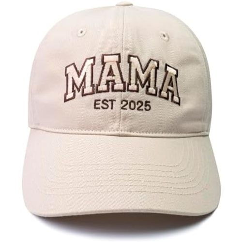 Mama EST 2025 Hat, New Mom Gift, Frist, Embroidered Mama Cap for Women, Gift for New Moms
