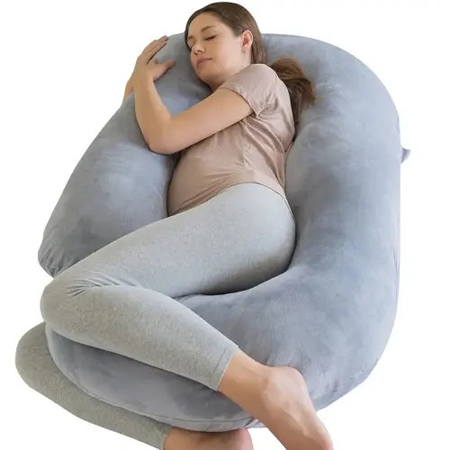 Maternity Pillow U Shape, Pregnancy Pillows for Sleeping, Body Pillow, Full Body Pillow,Back Hip Leg Abdominal Support Soft and Comfortable Maternity Pillow, Pillowcase Removable Easy to Clean……