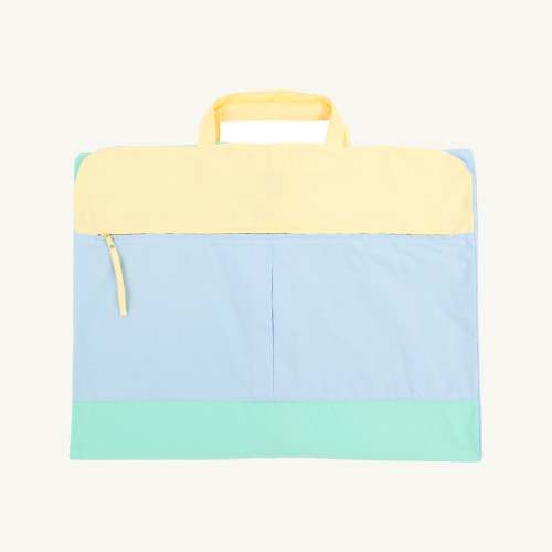 Graham Garment Bag - Buckhead Blue, Sea Island Seafoam, and Lake Worth Yellow