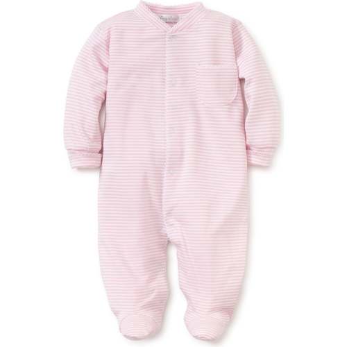 Simple Stripe Footie, 0-3 months Pink - Kissy Kissy Rompers | Maisonette