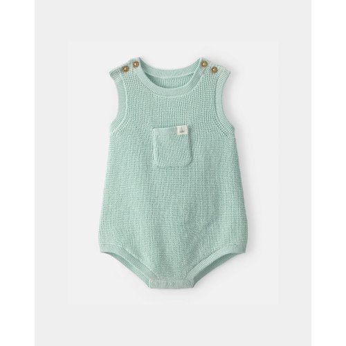 (3M) Baby Crochet Bubble Romper - Green