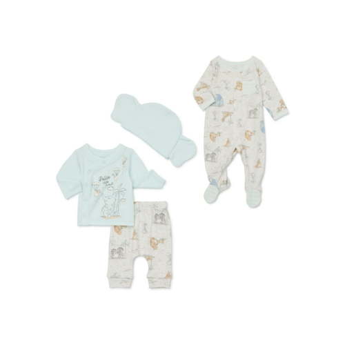 Disney Baby Wishes + Dreams Layette Dumbo Shower Gift Set, 4-Piece, Sizes NB-3/6M