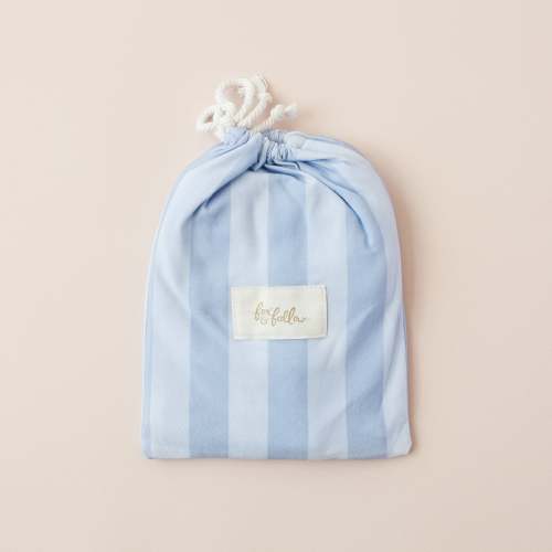 Cloud Stripe Organic Fitted Bassinet Sheet/Change Pad Cover