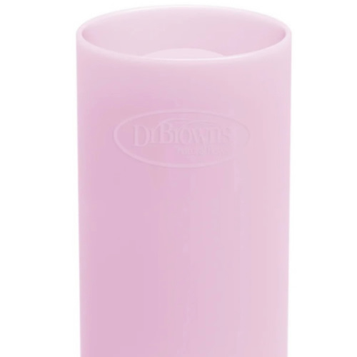 8oz Pink - Dr. Brown’s Natural Flow® Options+™ Narrow Glass Bottle Silicone Sleeves