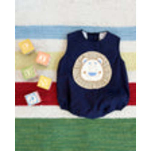 Benjamin Bubble - Nantucket Navy with Lion Applique