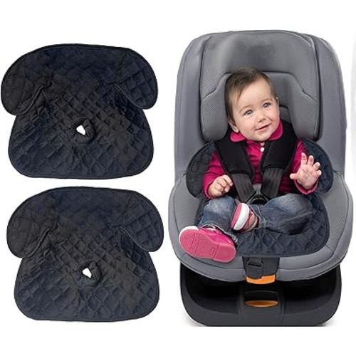 Gulissa 2 Pack Piddle Pad - Potty Training Car Seat Protector, Waterproof Car Seat Cover for Car Seats & Strollers, Non-Slip, Leak-Proof & Washable Fits All Seats for Ages 6 Months to 4 Years (Black)