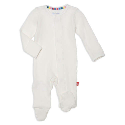tofu waffle modal magnetic parent favorite footie - 0-3M