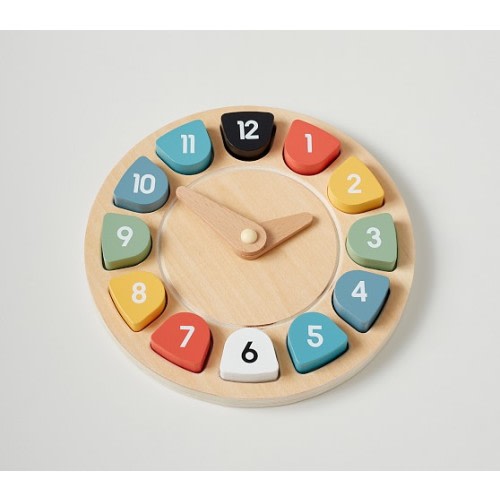 Wooden Clock Puzzle | Pottery Barn Kids