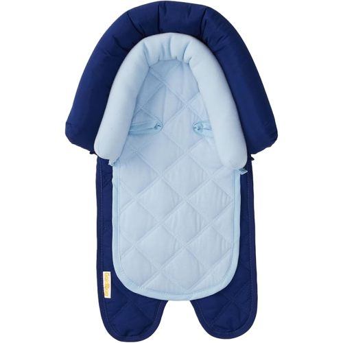 Travel Bug Baby & Toddler 2-in-1 Head Support Duo Head Support for Car Seats, Strollers & Bouncers - Blue