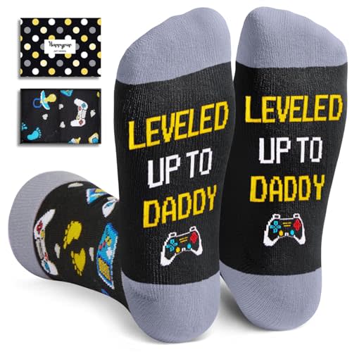 HAPPYPOP Funny Gifts For Him - Gifts For New Dad Father, Novelty Socks For Men Fathers Day
