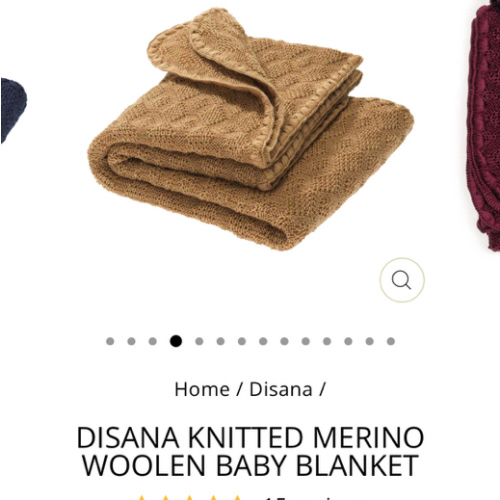 Disana Knitted Merino Woolen Baby Blanket