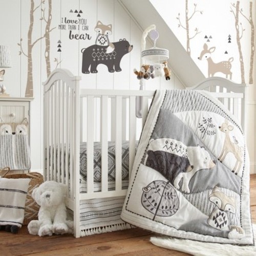 Bailey 5-Piece Nursery Crib Bedding Set - Levtex Baby